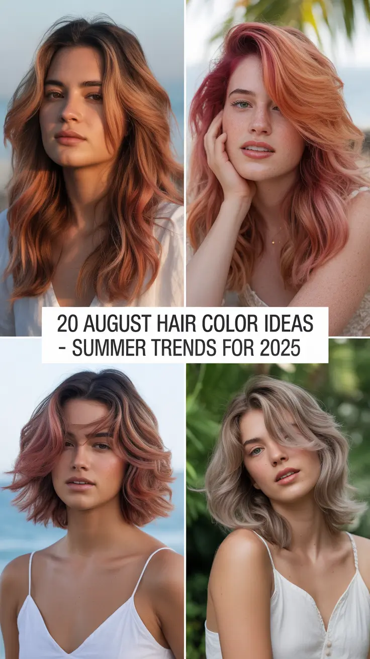 August Hair Color Ideas – Summer Trends for 2025 That Are Taking Over Pinterest