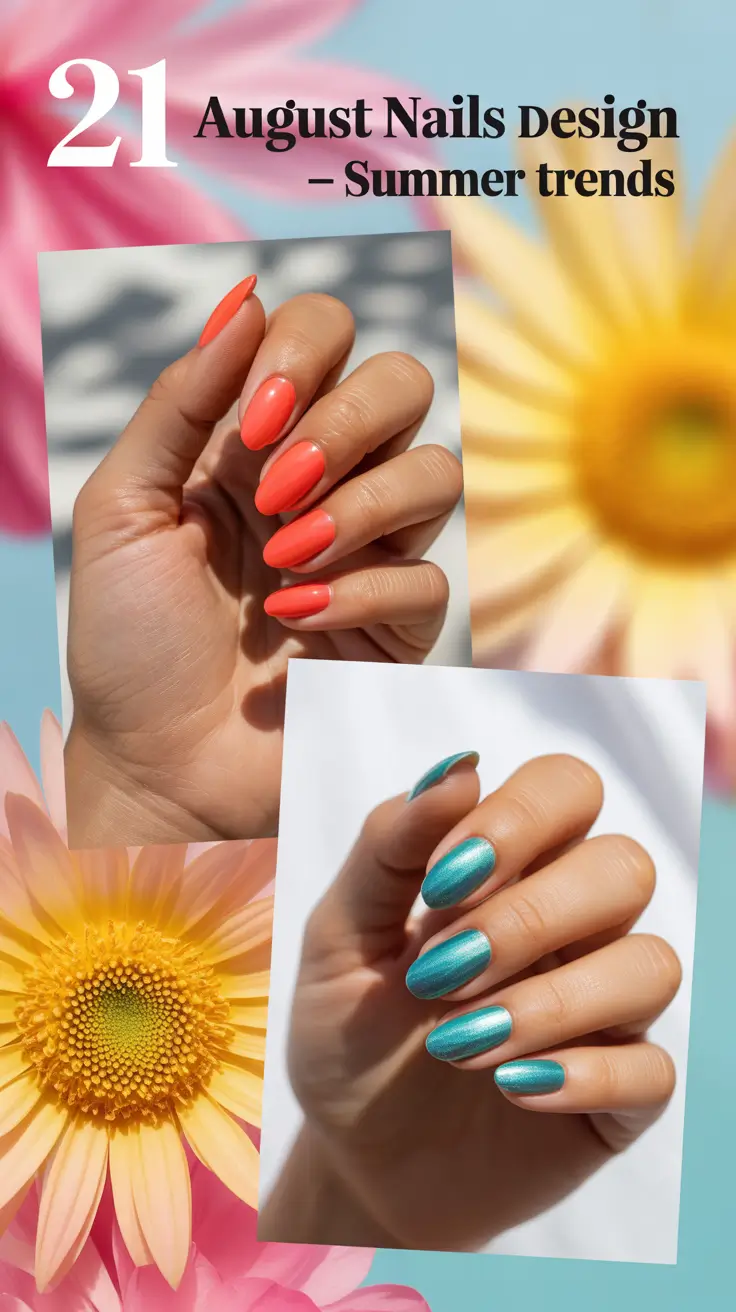 August Nails Design – Summer Trends for 2025 You’ll Want to Try Right Now