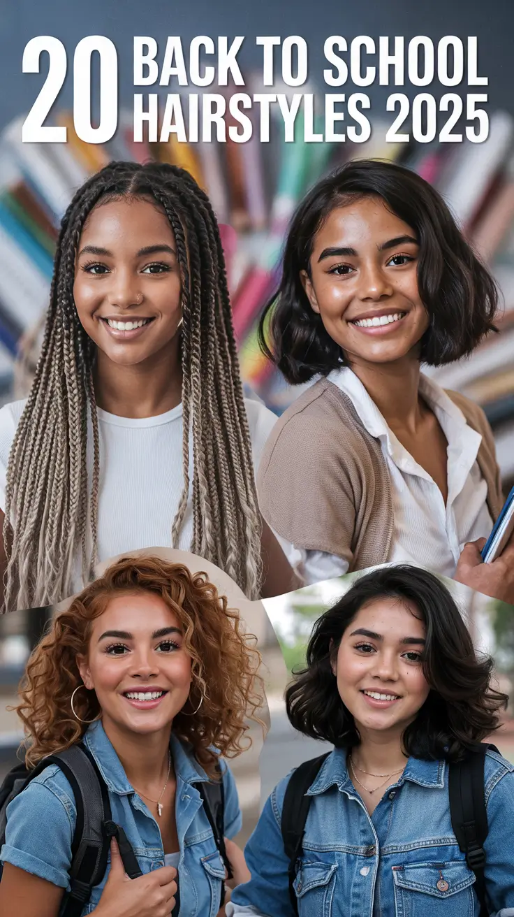 Back to School Hairstyles 2025: Best Ideas for Girls and Teens with Every Hair Type