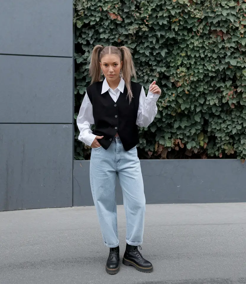 back to school outfits ideas 2025 Downtown Grunge Goes Academic