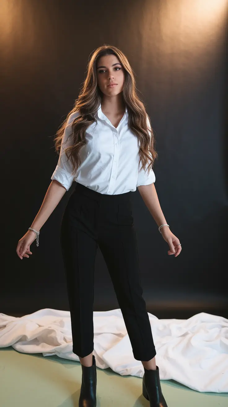 back to school outfits ideas 2025 Sleek & Polished: The Power of Simplicity