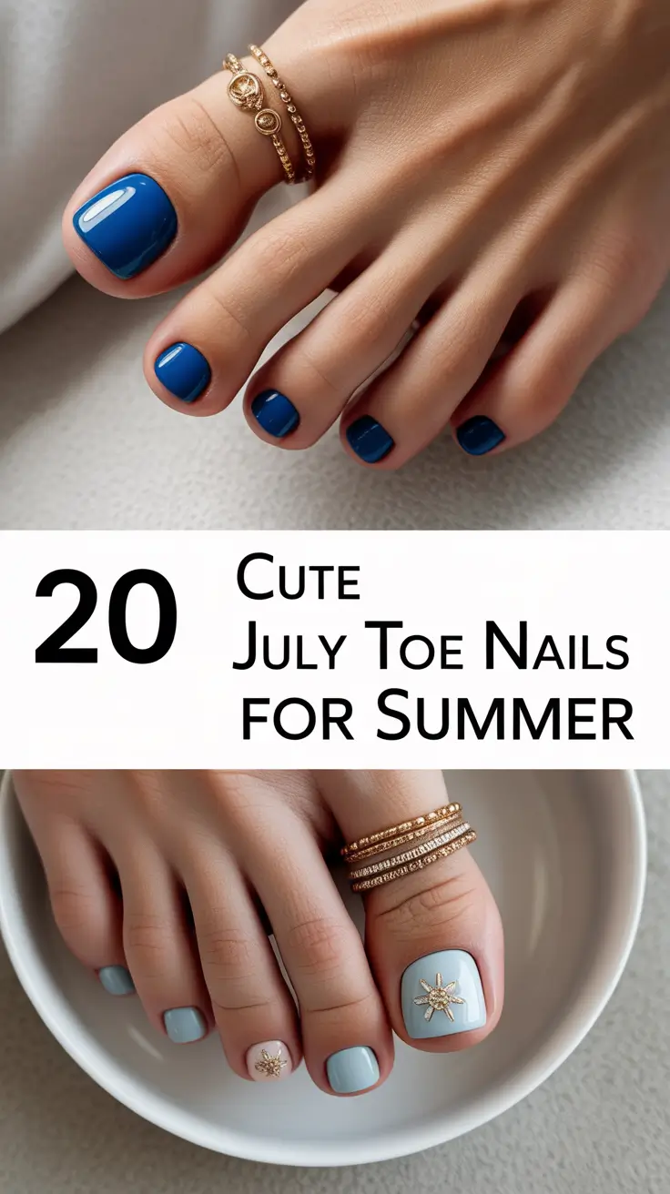Cute July Toe Nails for Summer 2025: Fresh, Fun & Festive Design Ideas
