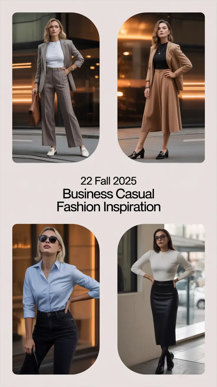 Fall 2025 Business Casual Fashion Inspiration: Modern Looks for Work, Comfort, and Confidence