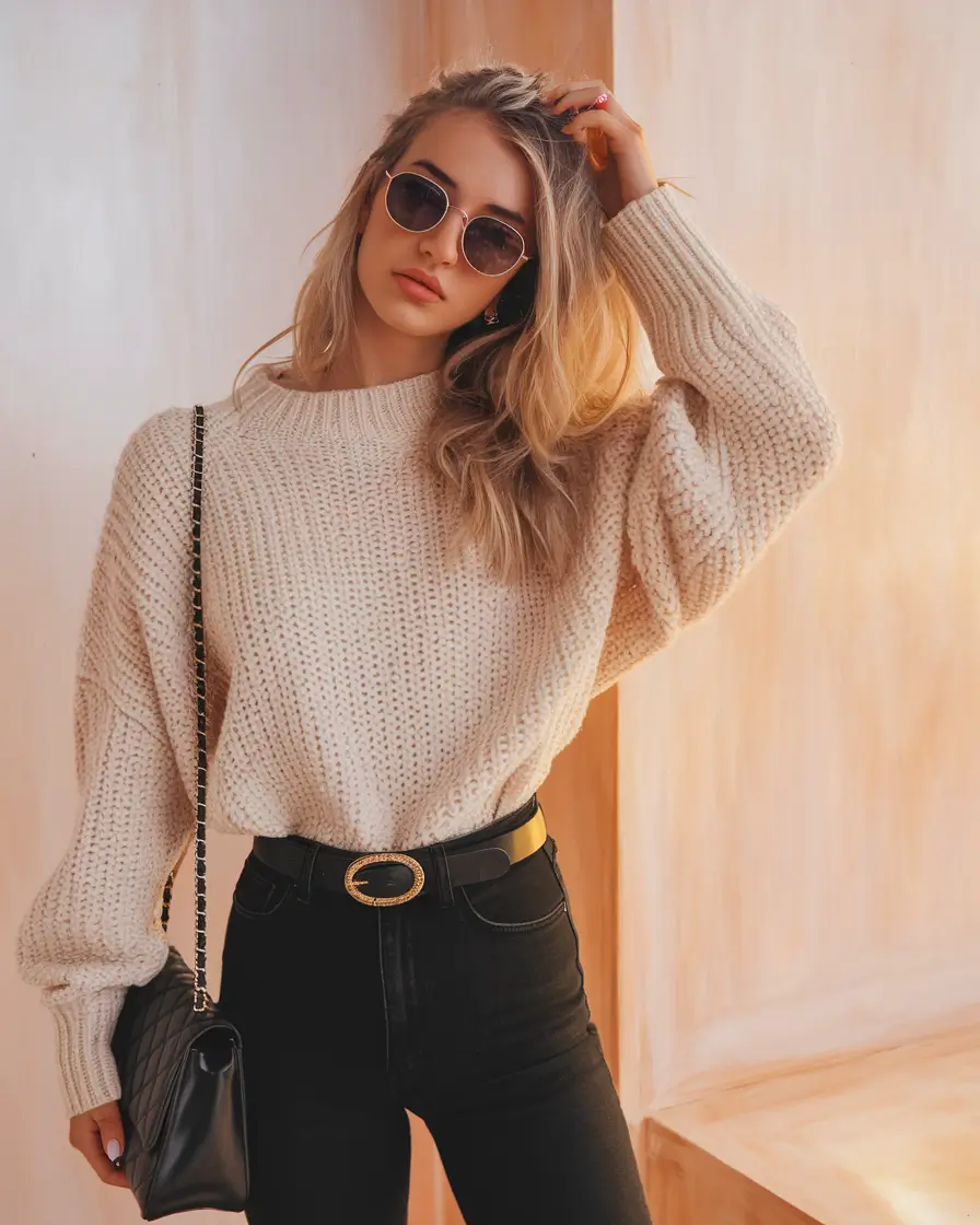 Fall 2025 outfits ideas for stylish women - Neutrals with an Edge
