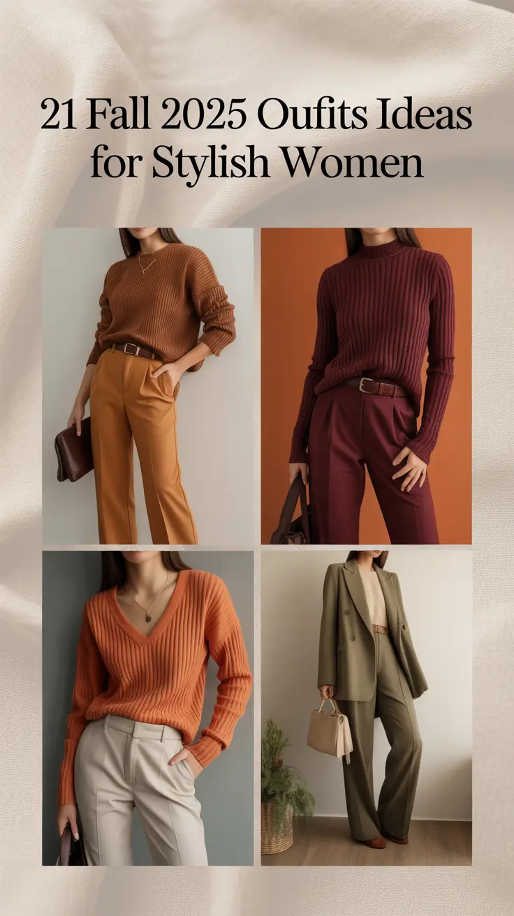 Fall 2025 Outfits Ideas for Stylish Women: Bold Looks, Casual Charm & Classy Layers