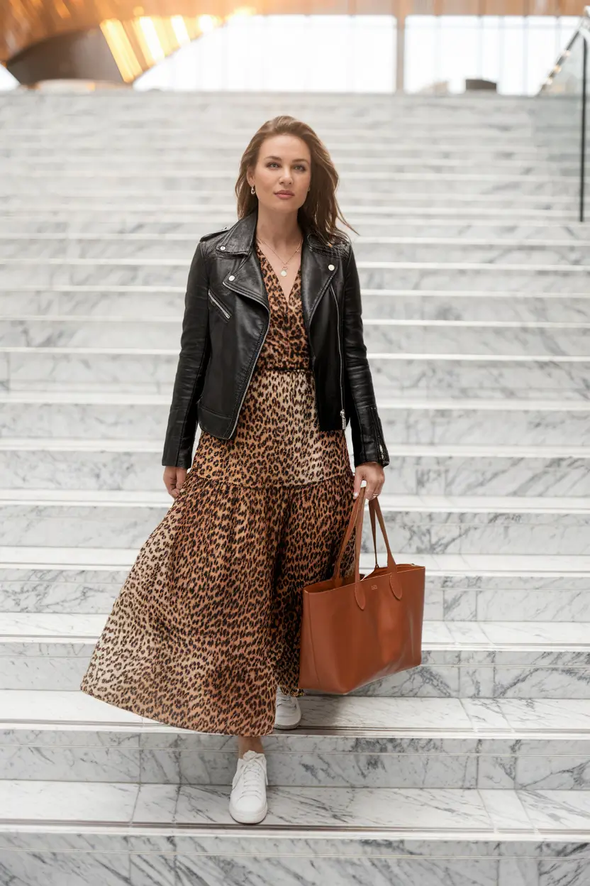 fall outfits women over 30 Effortless Edge with a Fierce Twist