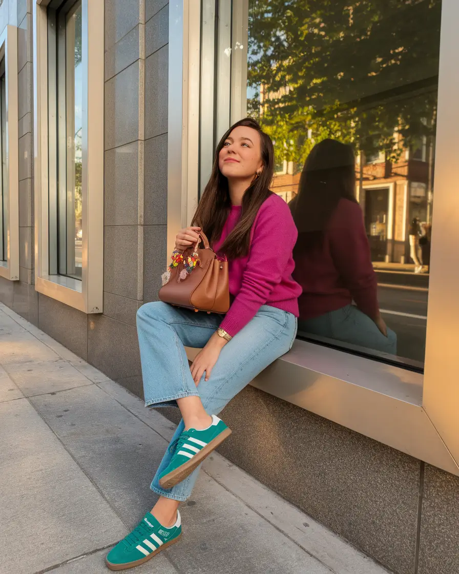 fall outfits women over 30 Playful Pop Meets Street Casual