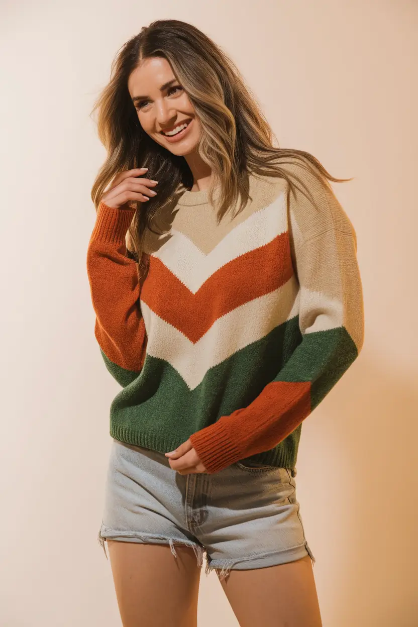fall outfits women over 30 Retro Hues, Relaxed Attitude