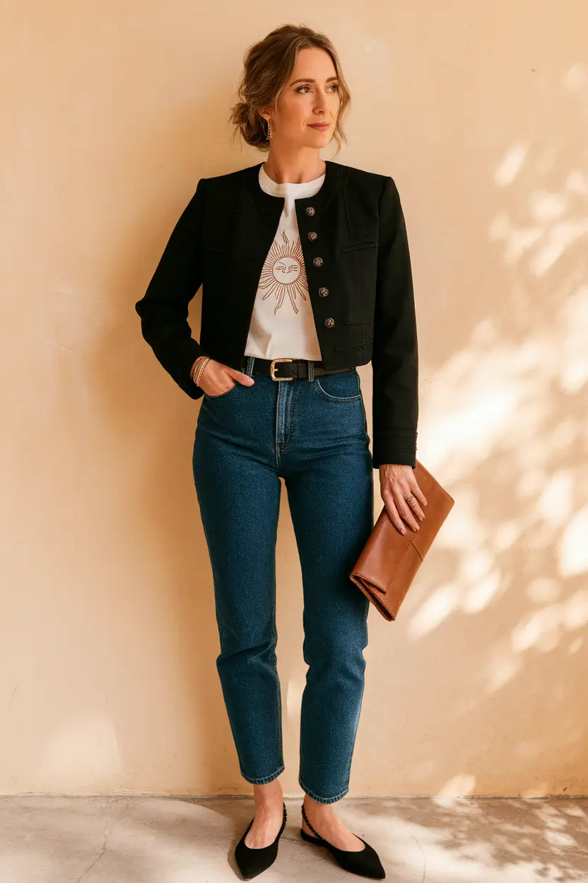 fall outfits women over 30 Soft Structure with Vintage Energy