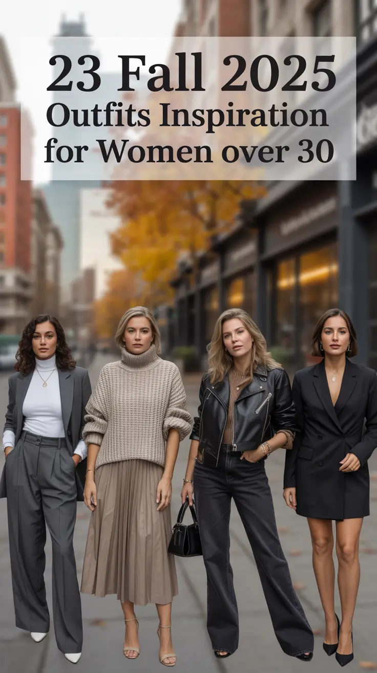 Fall 2025 Outfits Inspiration for Women Over 30: Casual, Stylish & Age-Confident Looks