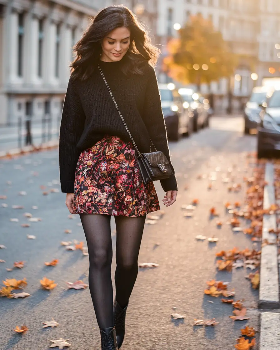 fall capsule wardrobe 2025 Autumn Florals, Elevated
