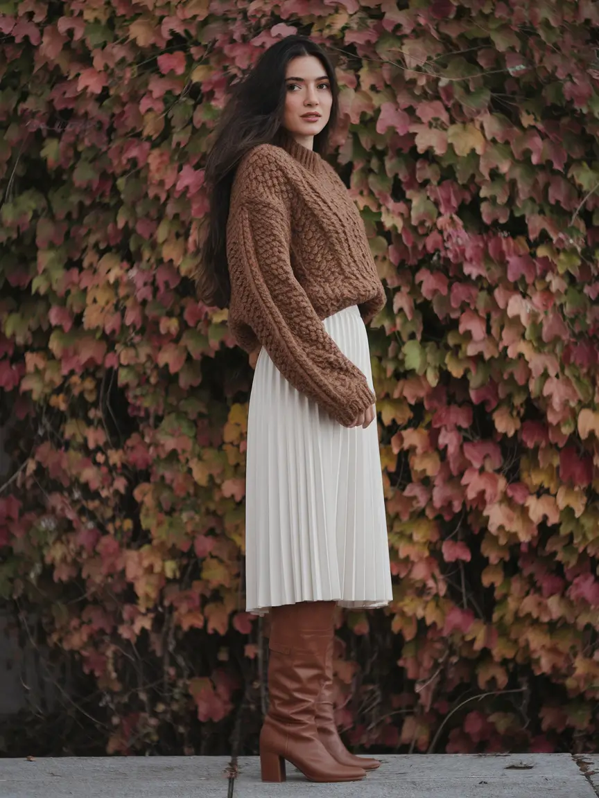 fall capsule wardrobe 2025 Soft Neutrals Meet Textured Tradition