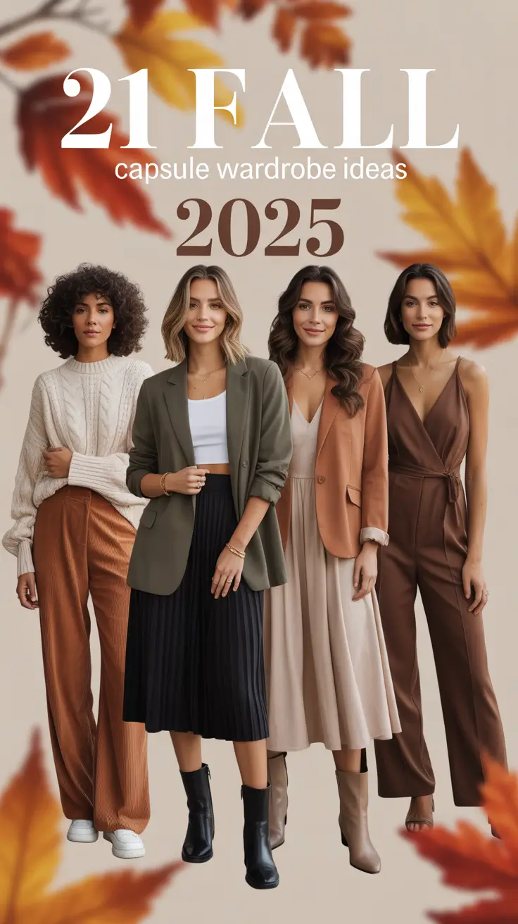 Your Ultimate Fall Capsule Wardrobe Ideas 2025 Guide: From Work to Travel, Styled With Ease