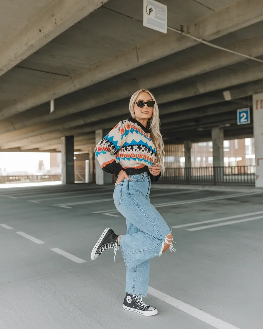 fall outfits </p> <h2>Retro Knit Vibes with Street Energy</h2> <p>