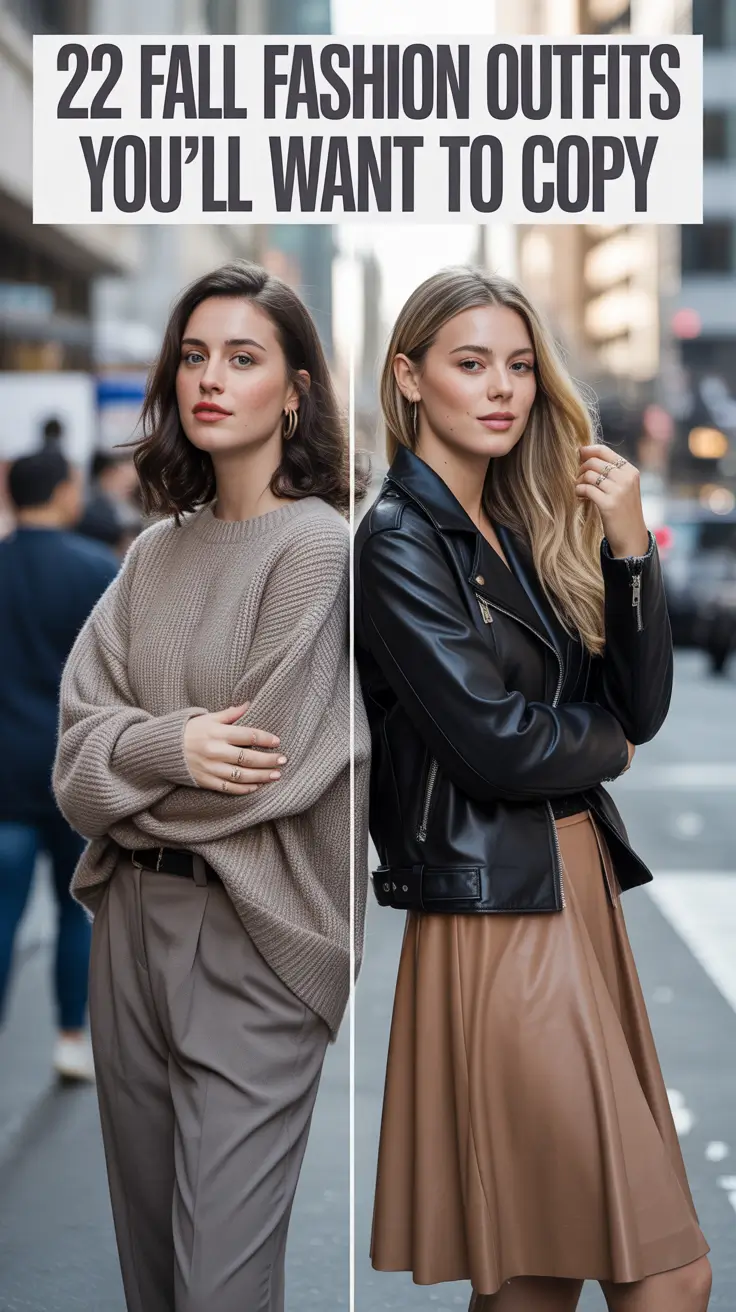 Fall Fashion Outfits You’ll Want to Copy in 2025: Aesthetic, Casual & Chic Looks for Women
