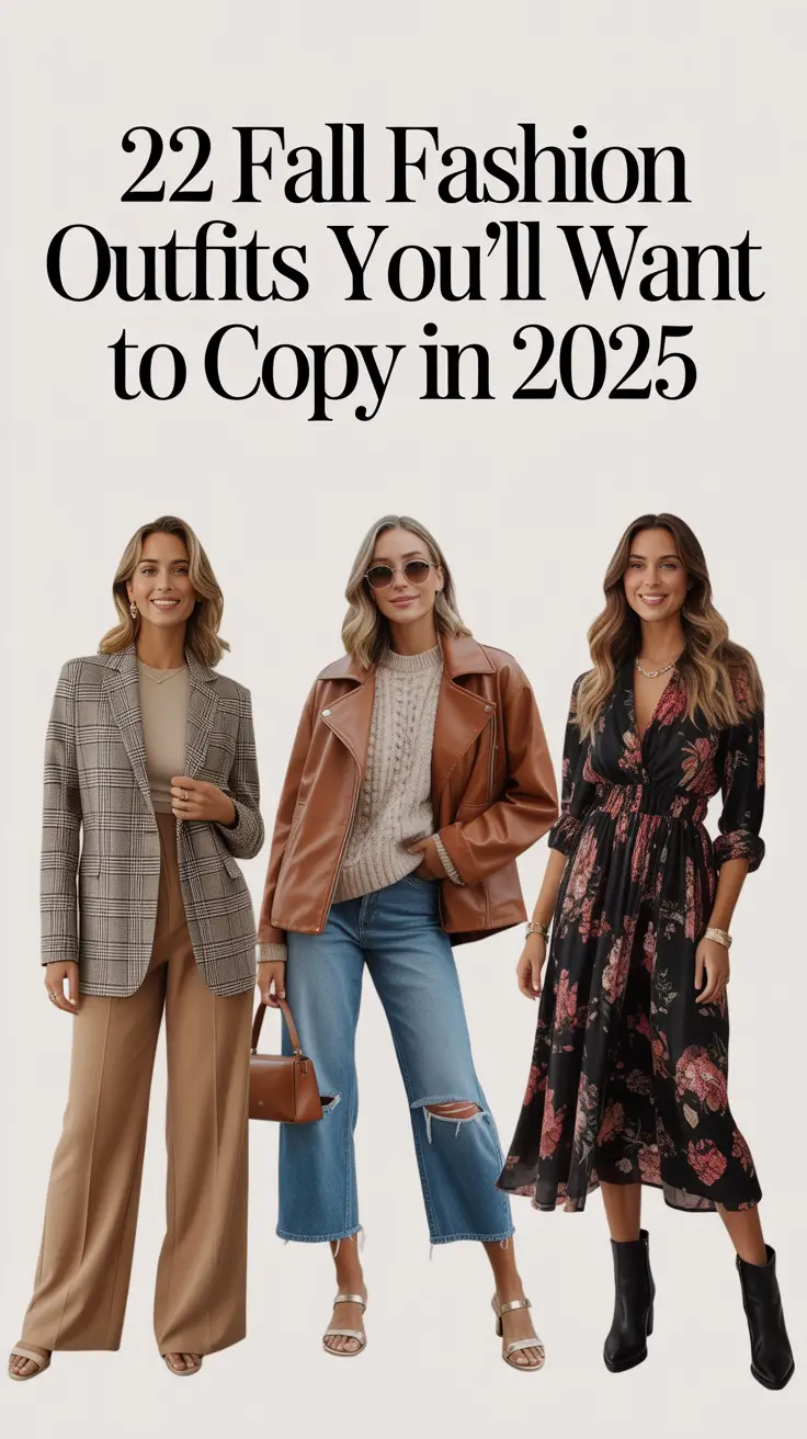 Fall Fashion Outfits You’ll Want to Copy in 2025: Aesthetic, Casual & Chic Looks for Women