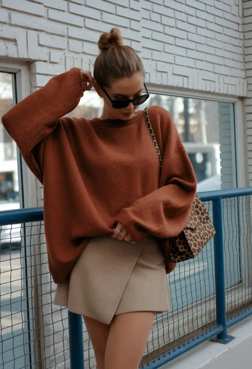 fall old money outfits Slouchy Luxe Meets Natural Texture