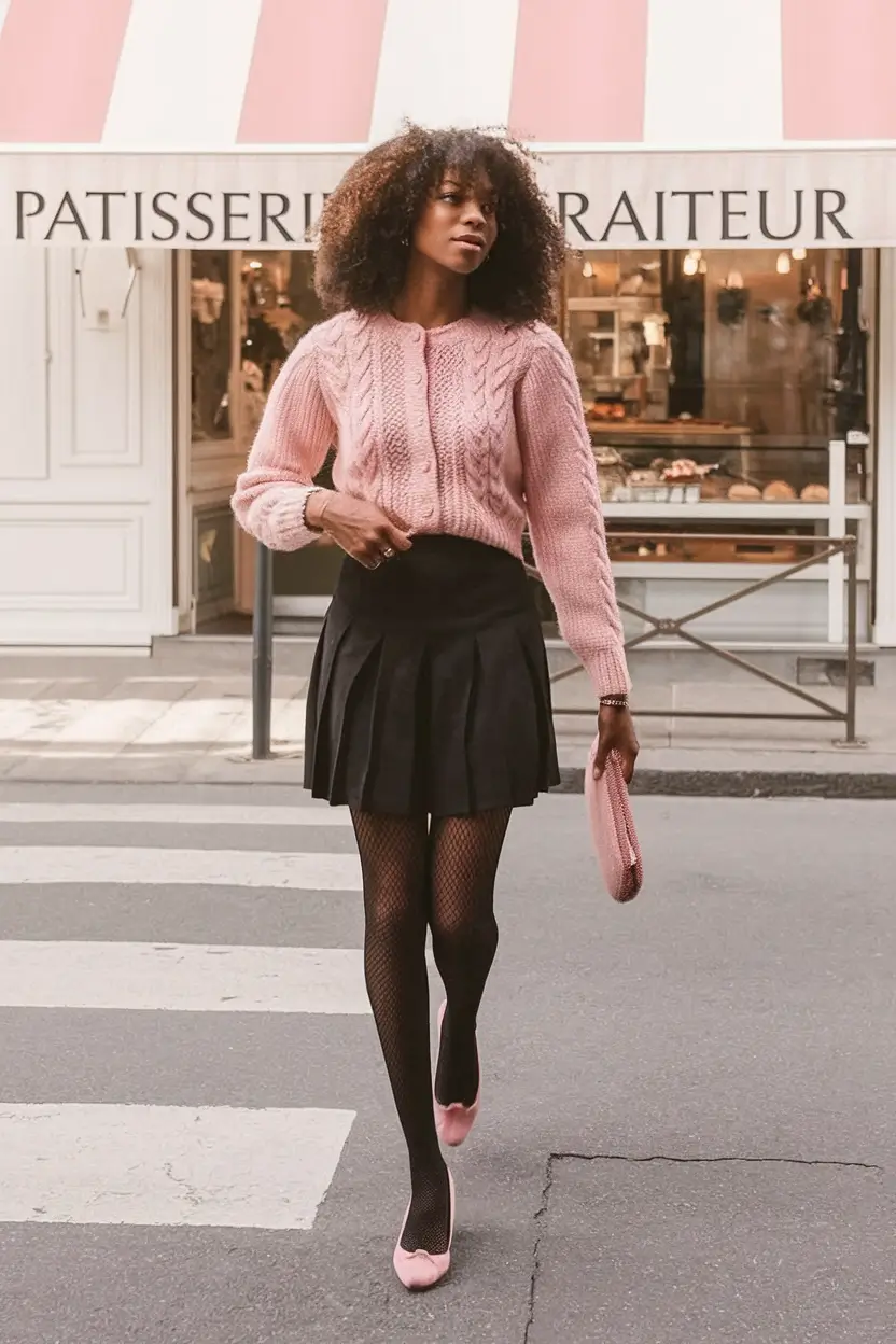 fall old money outfits Pink Poise and Preppy Movement