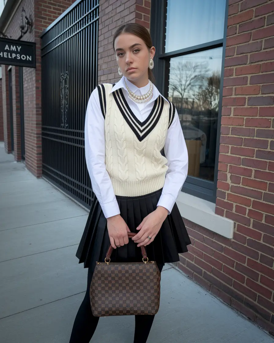 fall old money outfits Modern Heiress School Uniform Remix