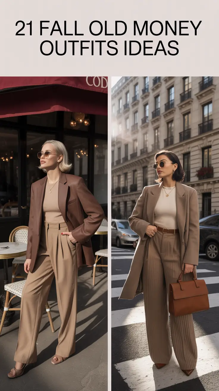 Timeless Fall Old Money Outfits Ideas 2025: Skirts, Layers & Quiet Elegance
