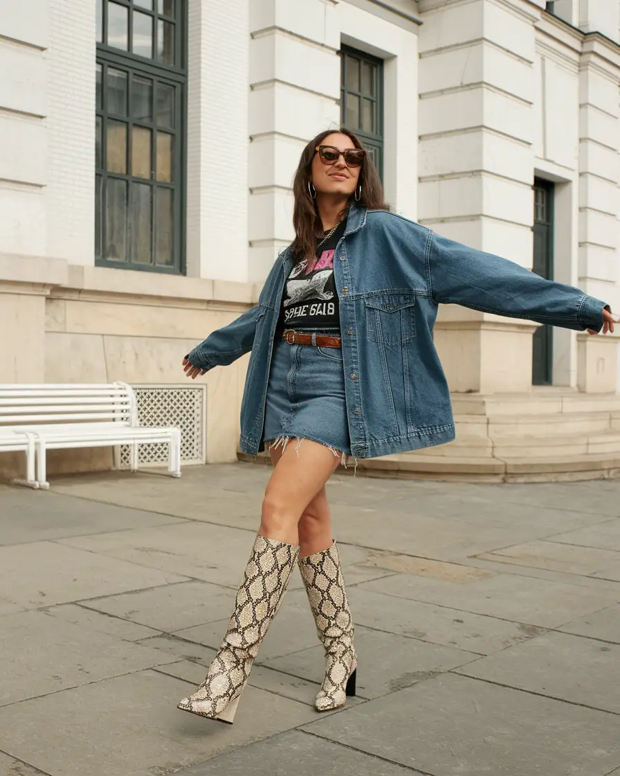 fall outfits ideas 2025+Denim on Denim, Reinvented for Fall