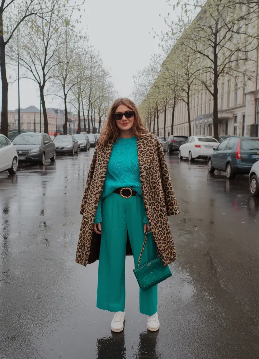 fall outfits ideas 2025+Bold Patterns Meet Monochrome Confidence