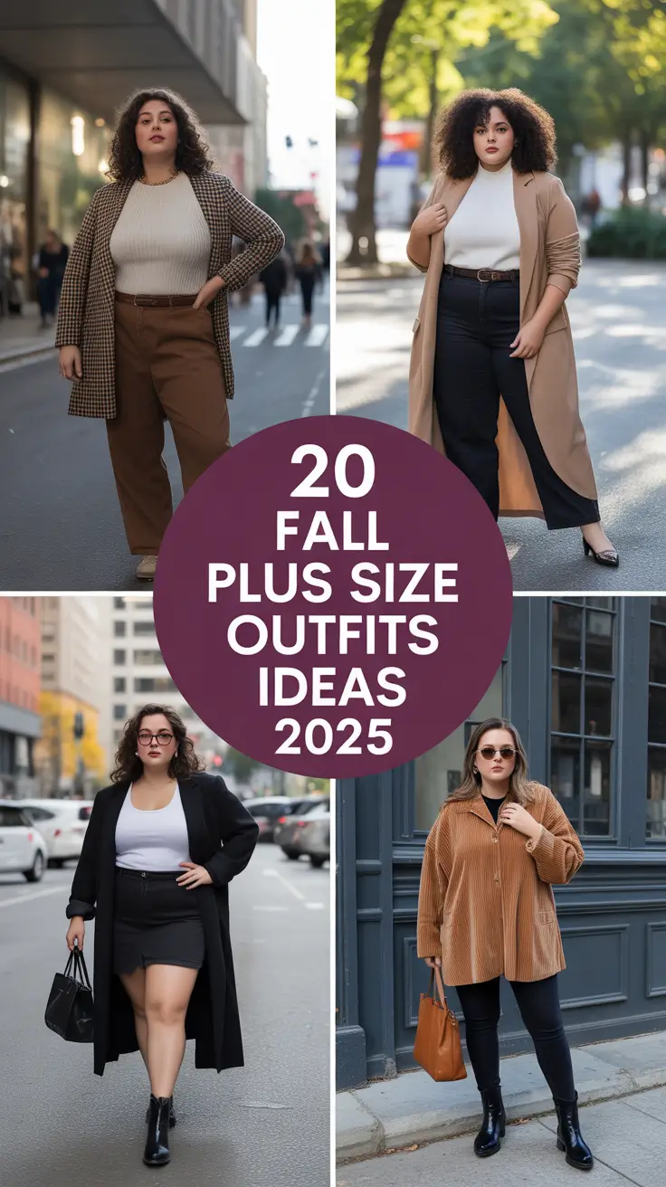 Fall Plus Size Outfits Ideas 2025 That Are Trendy, Comfy & Full of Inspo