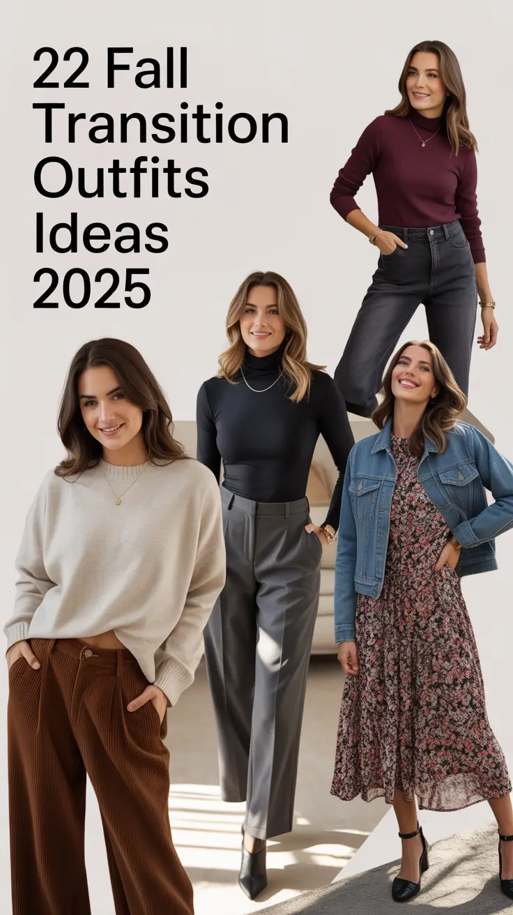 Fall Transition Outfits Ideas 2025: Aesthetic Looks for Real Life Weather Shifts