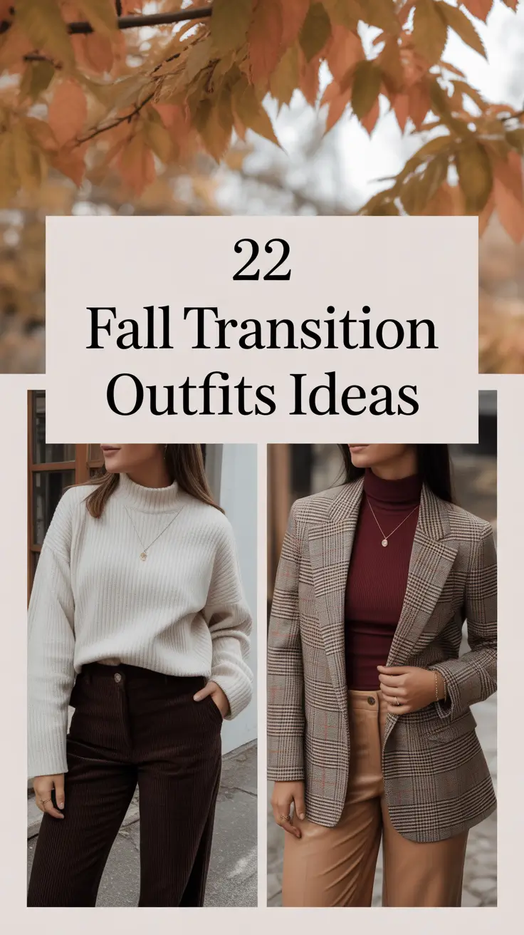 Fall Transition Outfits Ideas 2025: Aesthetic Looks for Real Life Weather Shifts