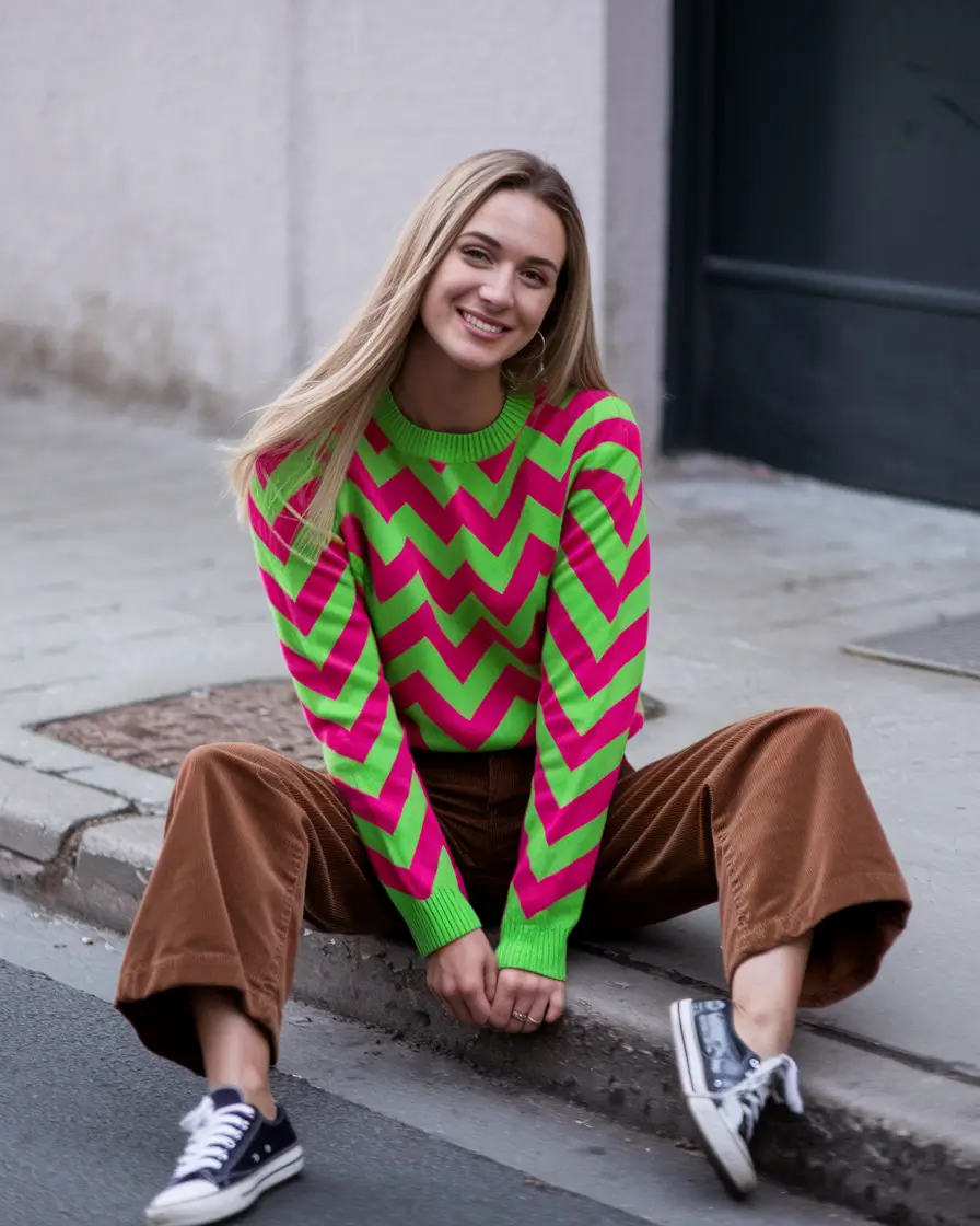 fall transition outfits 2025 Color Clash Confidence
