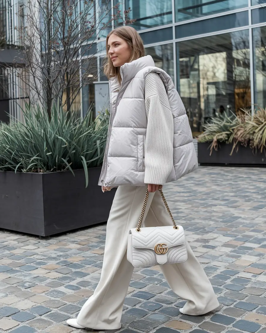 fall transition outfits warm weather Ivory Layers and Luxe Neutrals