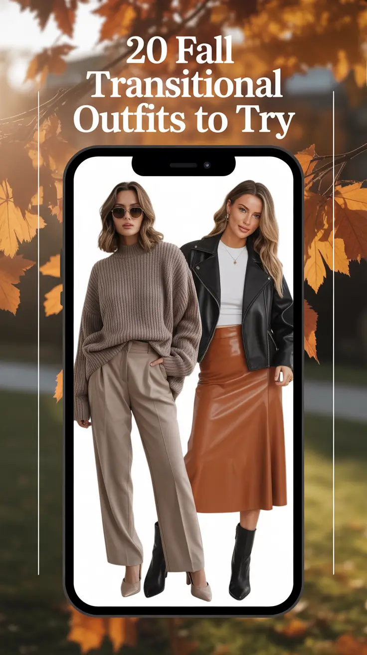 Fall Transitional Outfits to Try in 2025: Cozy, Chic, and Effortlessly Stylish Looks