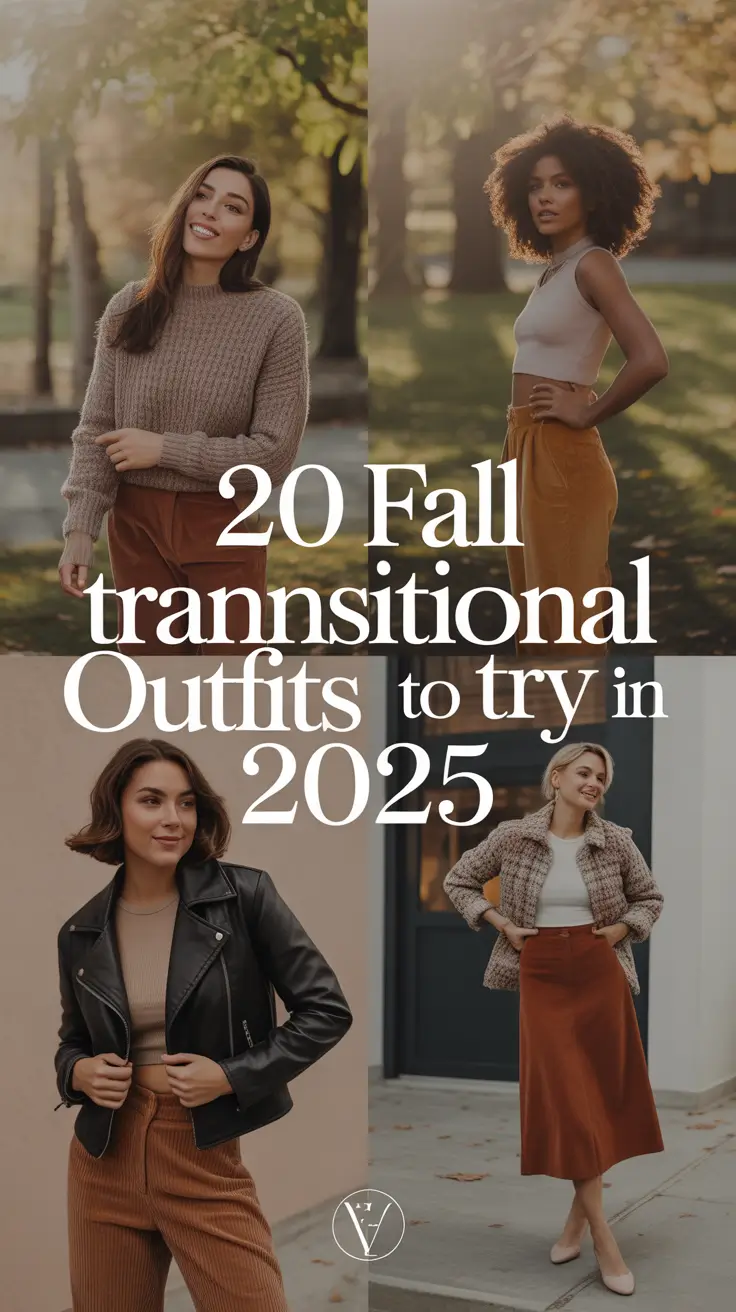 Fall Transitional Outfits to Try in 2025: Cozy, Chic, and Effortlessly Stylish Looks