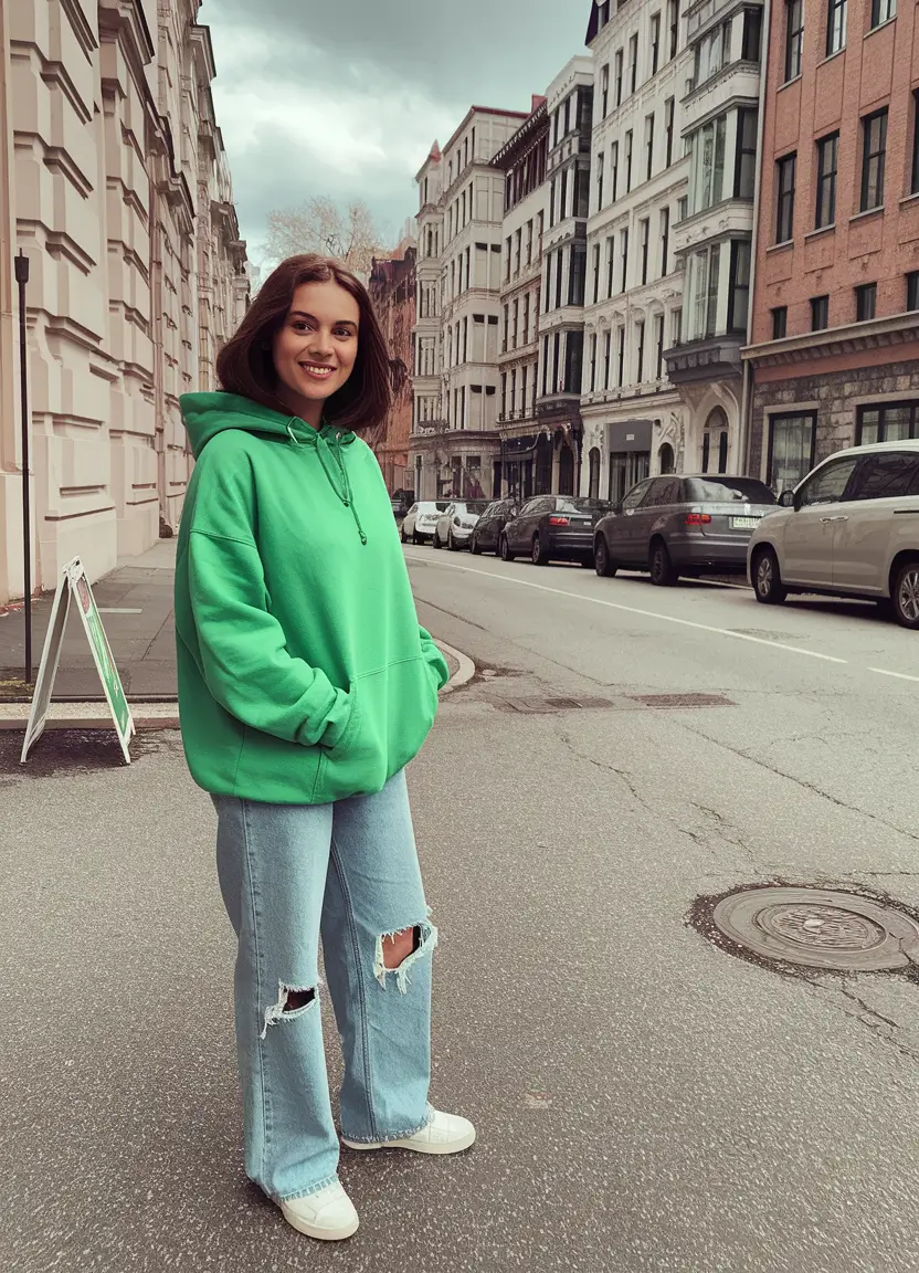 fall outfits ideas aesthetic+Neon Energy for Cloudy Days