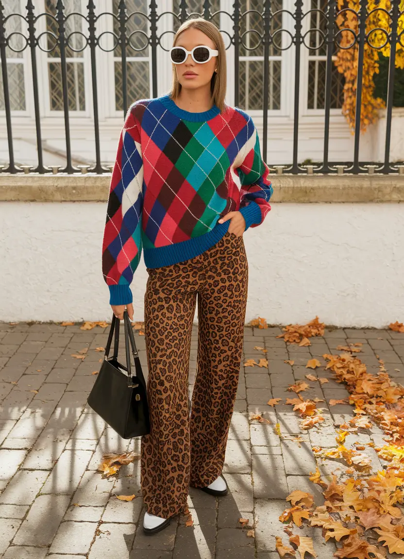 fall outfits ideas 2025 color-play-maximalist-with-a-wild-side