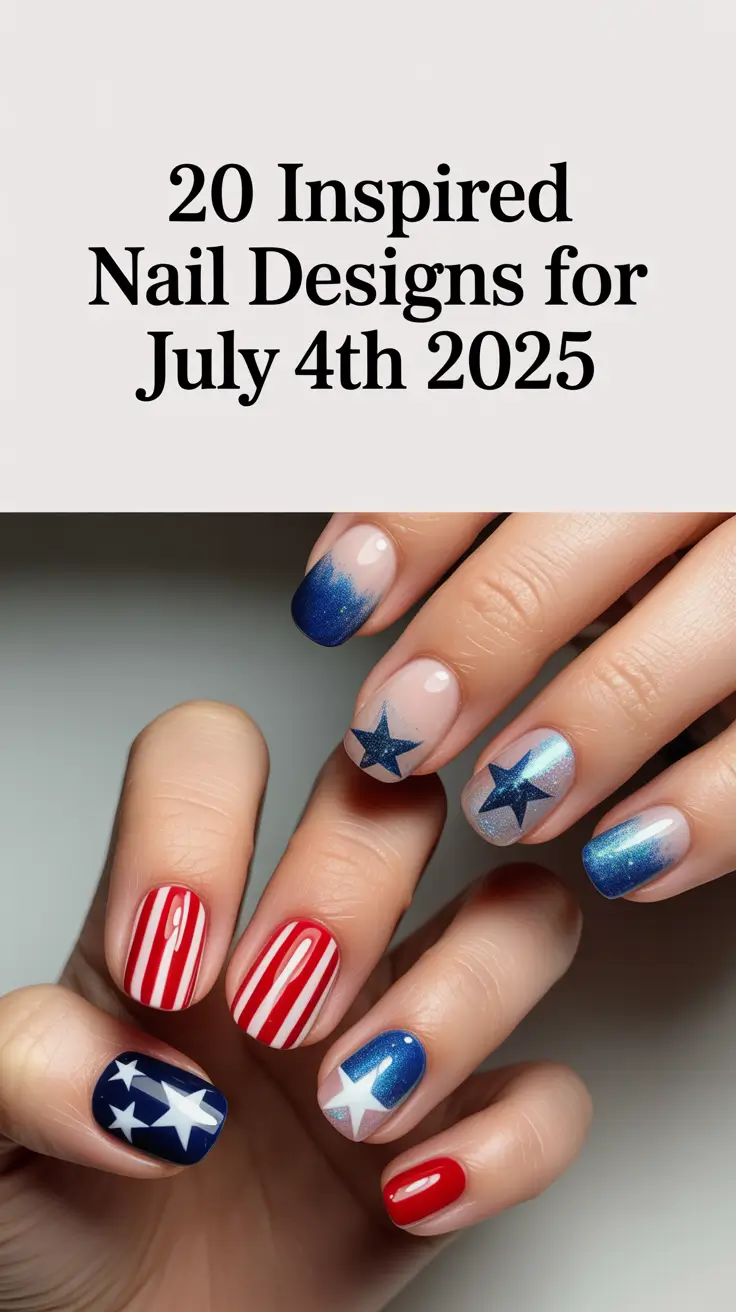 Inspired Nail Designs for July 4th 2025: From Simple Acrylic to Fireworks Art