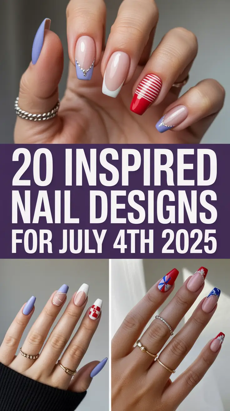 Inspired Nail Designs for July 4th 2025: From Simple Acrylic to Fireworks Art