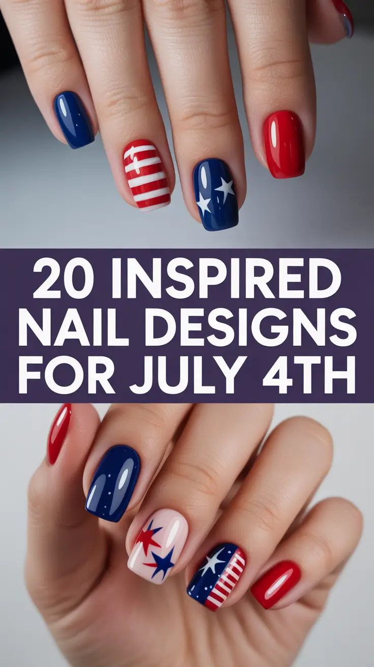 Inspired Nail Designs for July 4th 2025: From Simple Acrylic to Fireworks Art