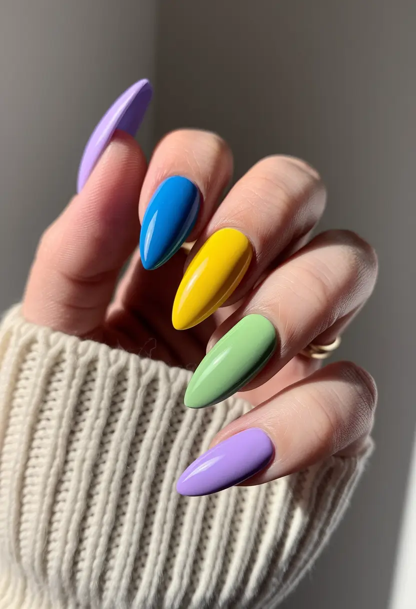 july nails Cotton Candy Color Wheel