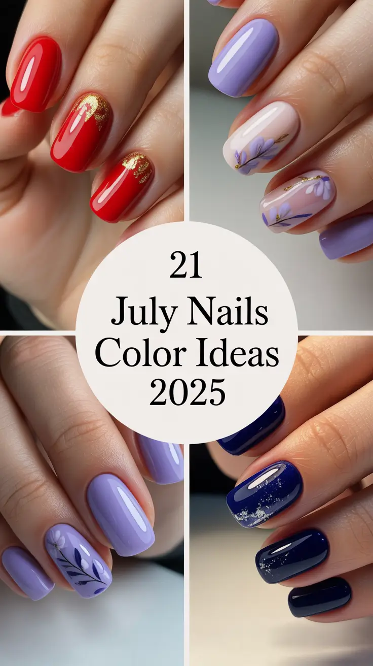 July Nails Color Ideas 2025 That Will Make You Obsessed With Summer Looks