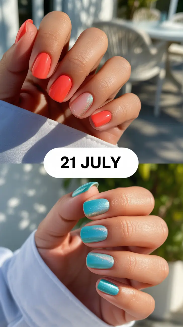 July Nails Color Ideas 2025 That Will Make You Obsessed With Summer Looks