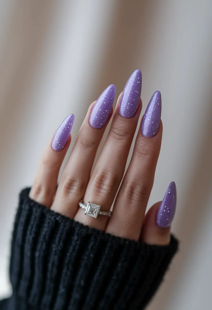 august nails colors Lavender Sparkle Claws