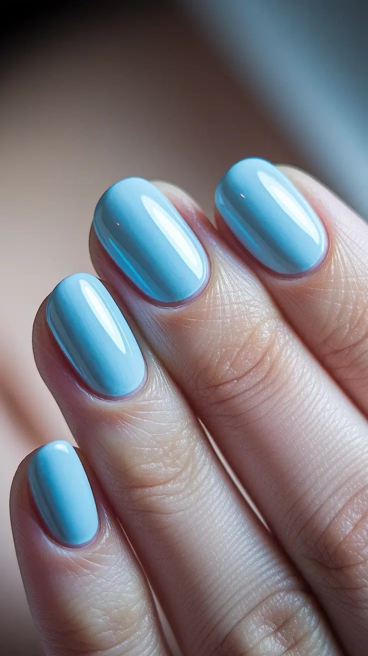 august sns nails colors Blueberry Glaze