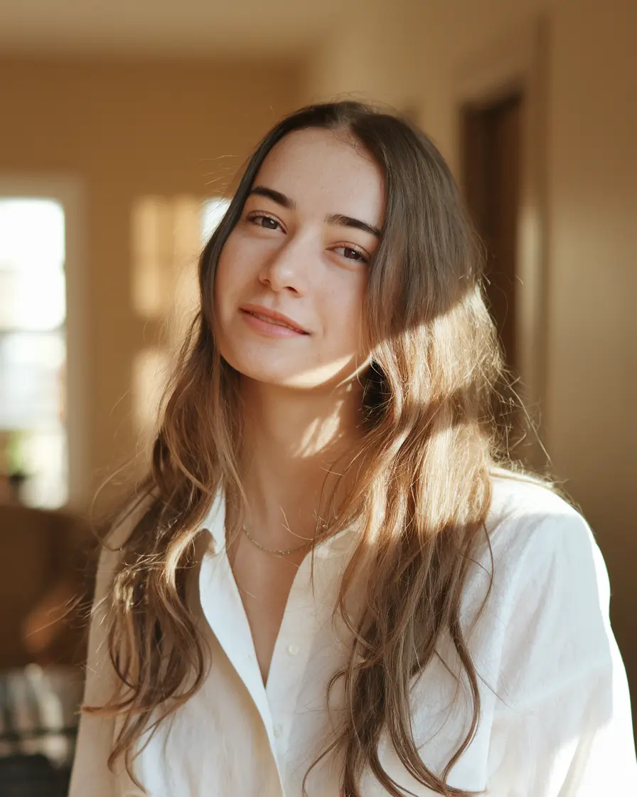 haircuts for wavy hair Airy Natural Layers With No-Makeup Ease