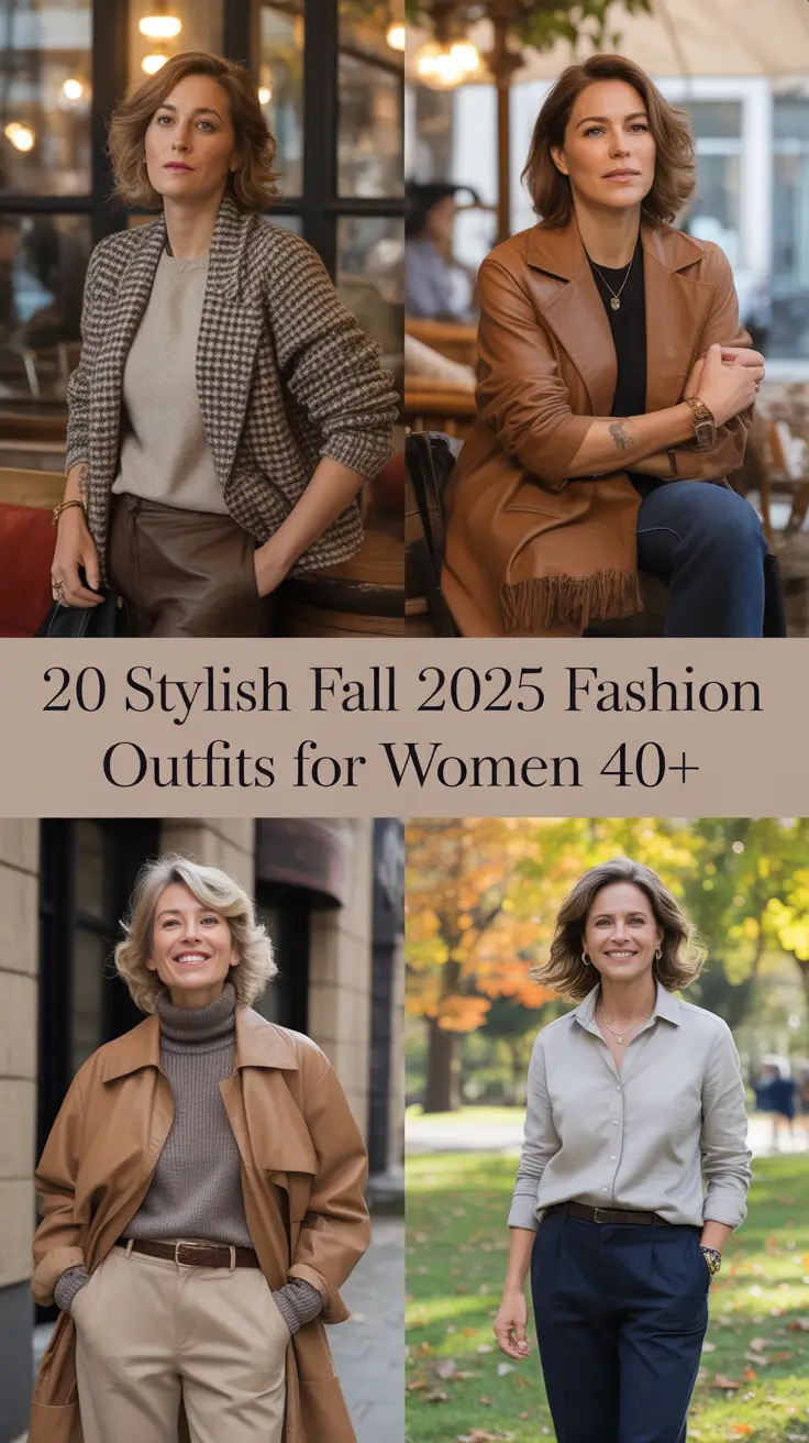 Stylish Fall 2025 Fashion Outfits for Women 40+: Classy & Casual Looks to Feel Great This Season