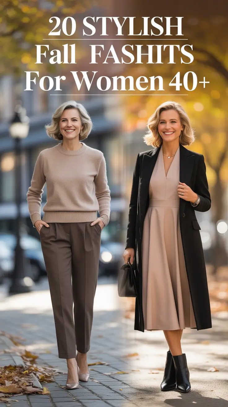 Stylish Fall 2025 Fashion Outfits for Women 40+: Classy & Casual Looks to Feel Great This Season