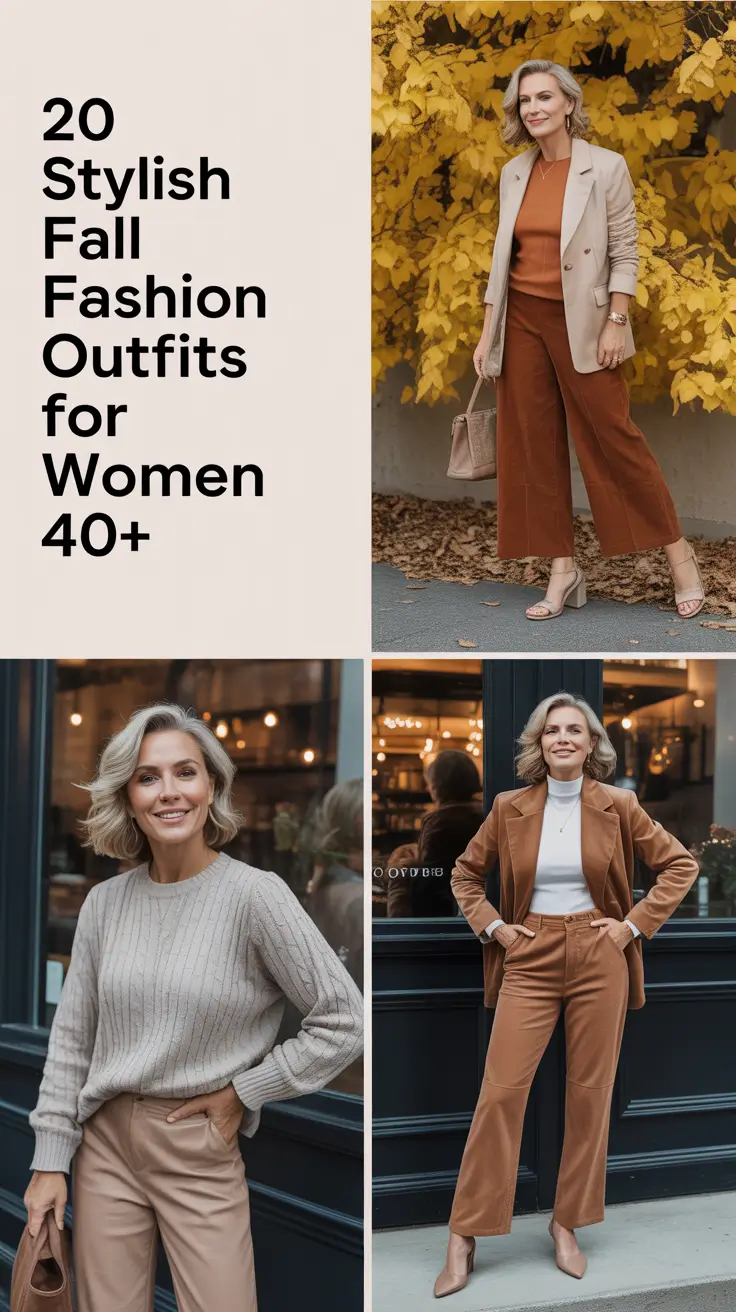 Stylish Fall 2025 Fashion Outfits for Women 40+: Classy & Casual Looks to Feel Great This Season