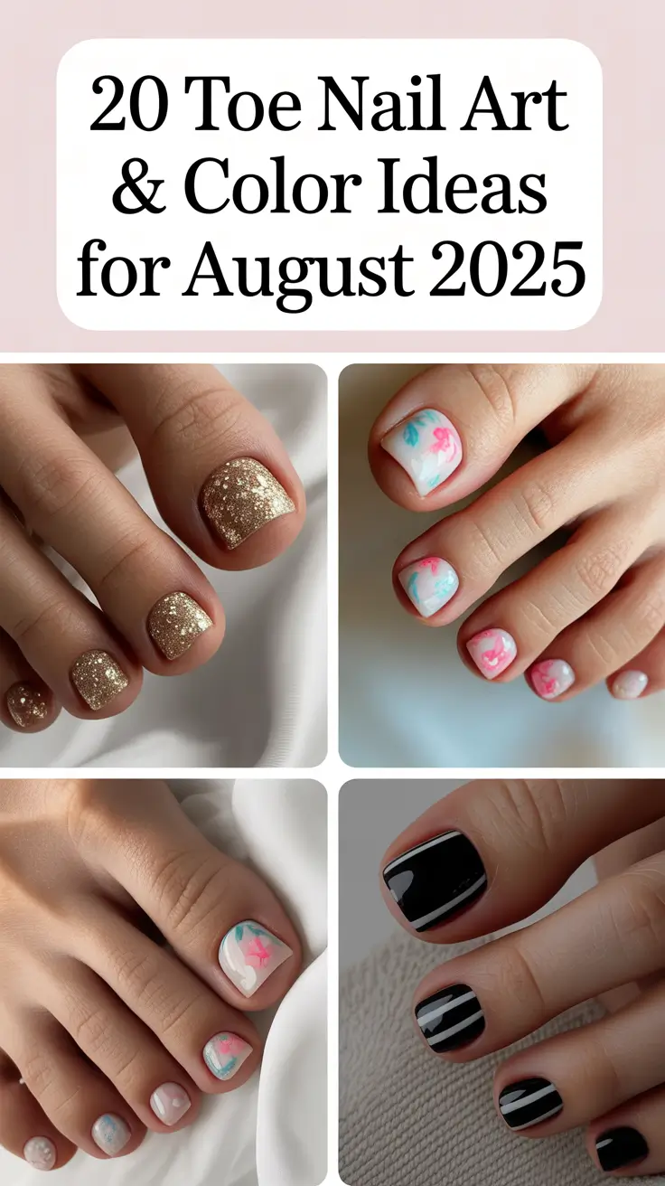 Toe Nail Art & Color Ideas for August 2025 That Will Brighten Up the End of Summer