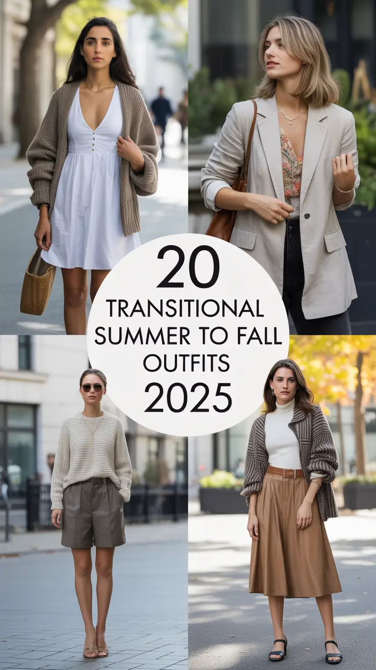 Transitional Summer to Fall Outfits 2025: Stylish & Comfy Looks for the Season Switch
