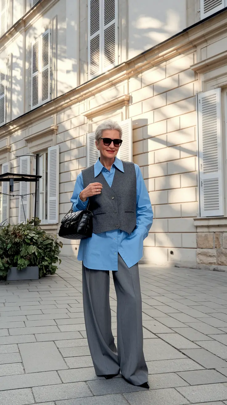 fall outfits for women over 40 Business Meets Laid-Back Cool